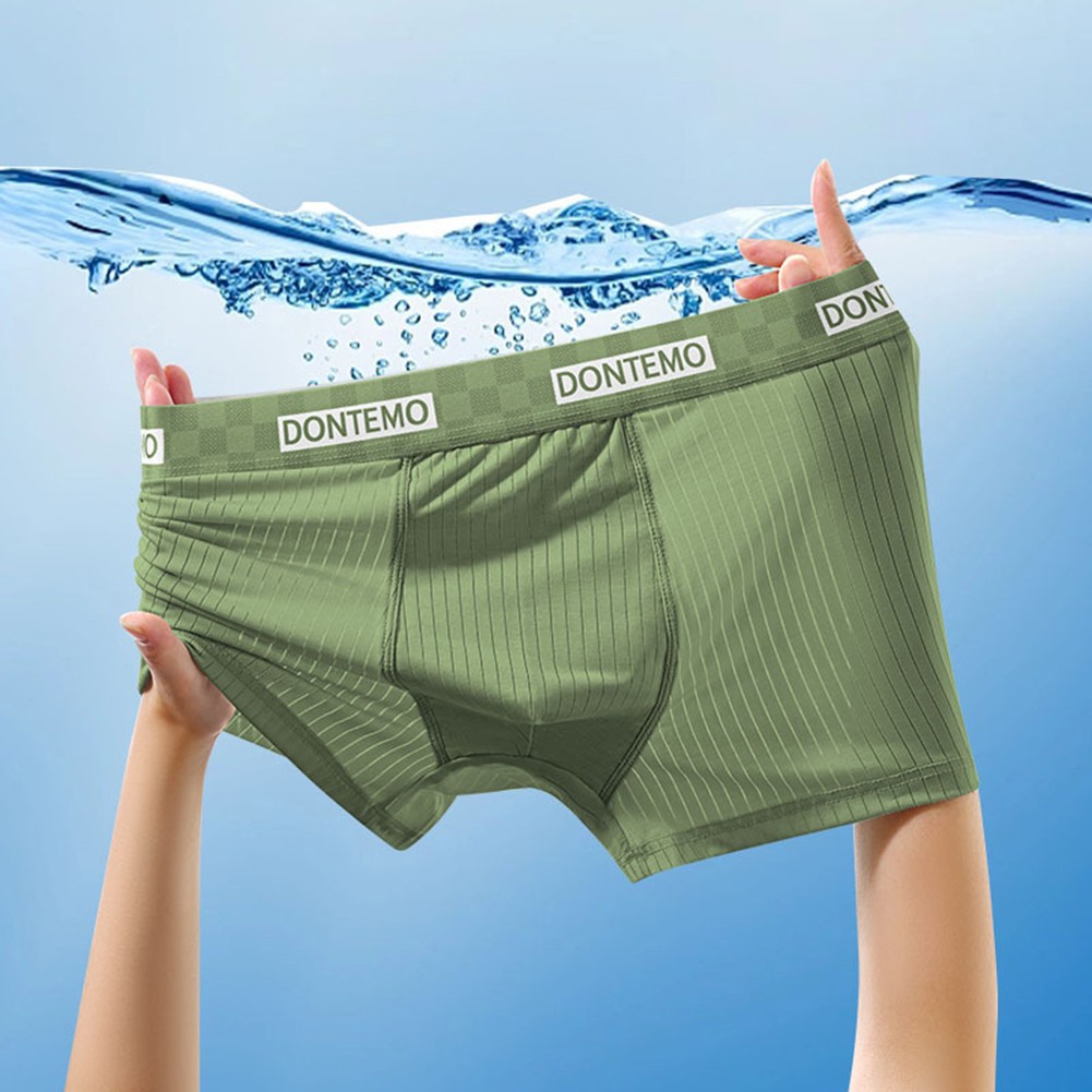 Men's Breathable Ice Silk Mesh Boxer Briefs Trunks Underwear for Comfort - Picture 27 of 32