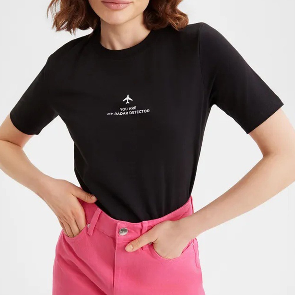 Lightweight Cotton T Shirt with Cartoon Print for Women Casual and Fashion - Picture 32 of 51