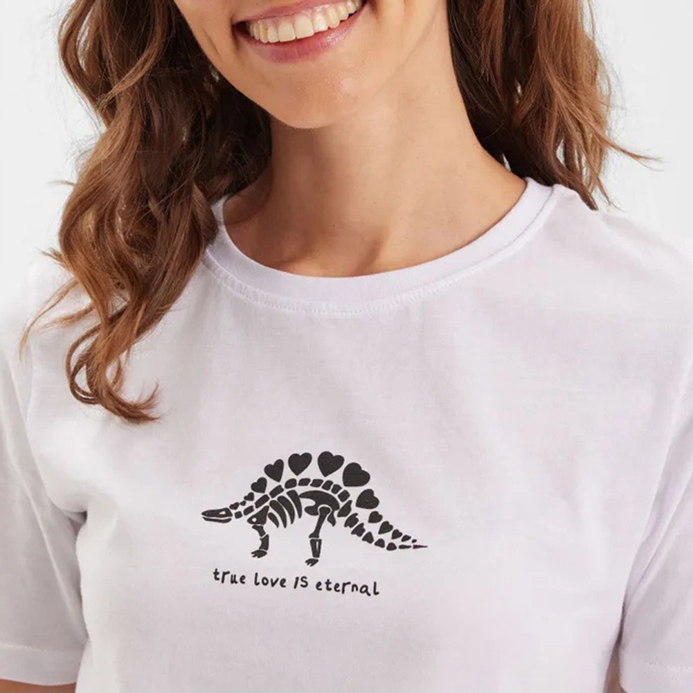 Lightweight Cotton T Shirt with Cartoon Print for Women Casual and Fashion - Picture 31 of 51