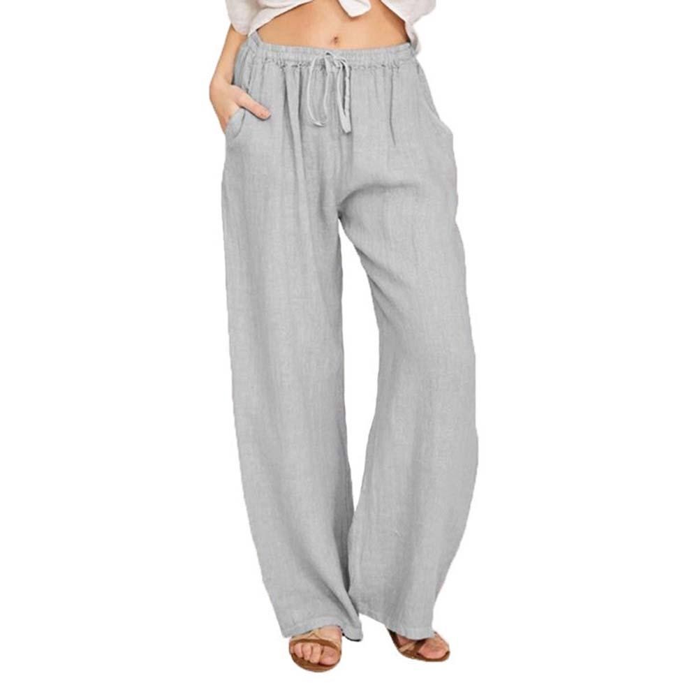 Comfortable Loose Wide Leg Pants for Women with Side Pockets and Drawstring - Picture 17 of 78