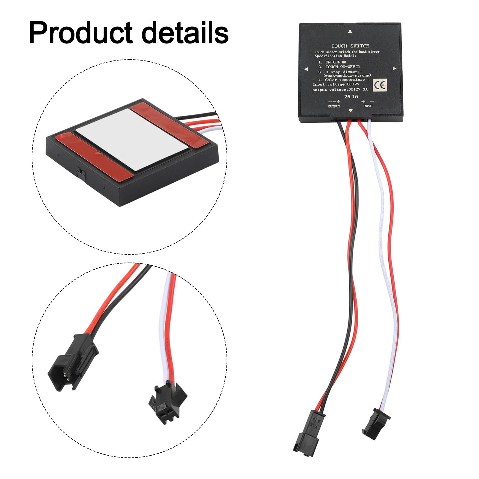 Convenient Touch Sensor Switch for Bathroom Mirror LED Light Easy to Control - Picture 20 of 32
