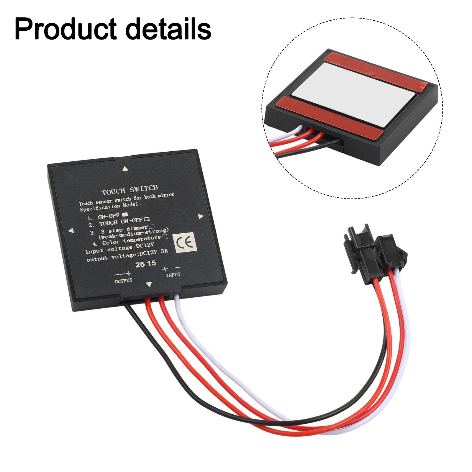 Convenient Touch Sensor Switch for Bathroom Mirror LED Light Easy to Control - Picture 21 of 32
