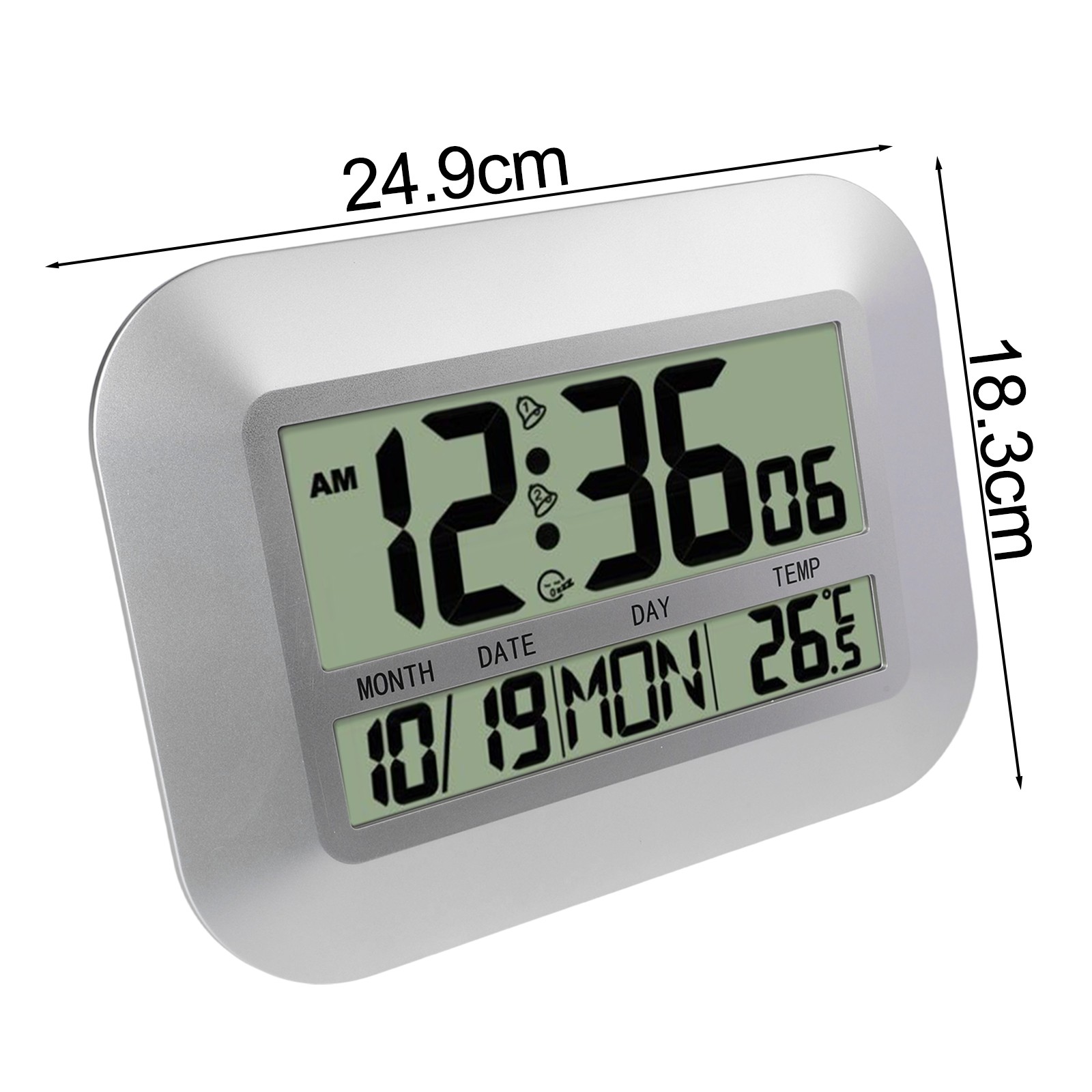 Sleek Digital Wall Clock for Living Room with Stylish Design and Smart Features