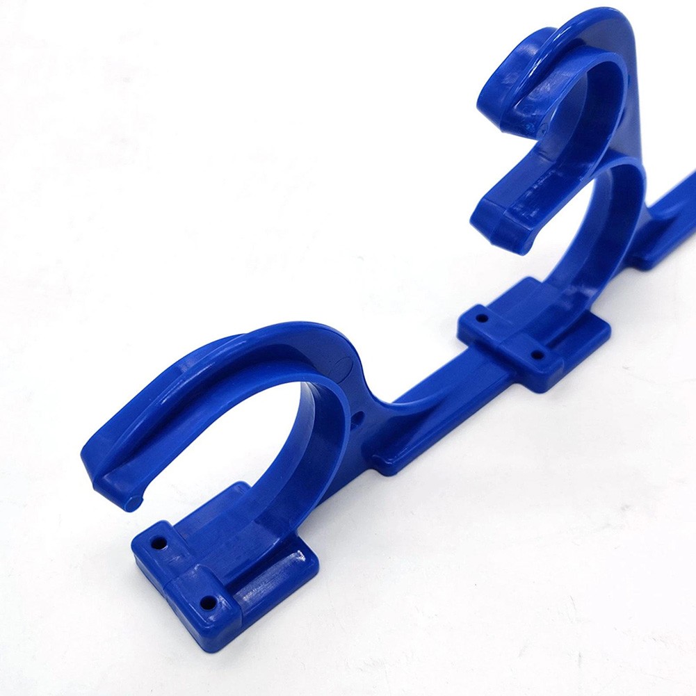 Practical Pool Pole Hanger Set for Telescopic Poles and Cleaning Brushes