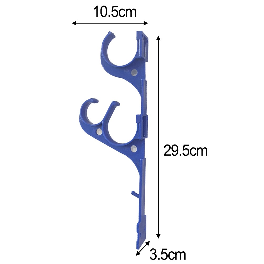 Practical Pool Pole Hanger Set for Telescopic Poles and Cleaning Brushes