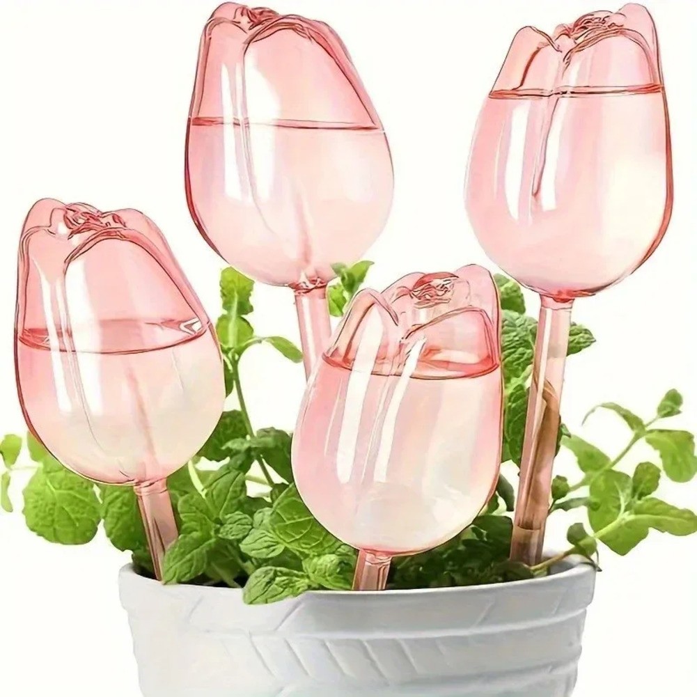 Stylish 10Pcs Tulip Watering Devices Automatic Solution for Plant Hydration