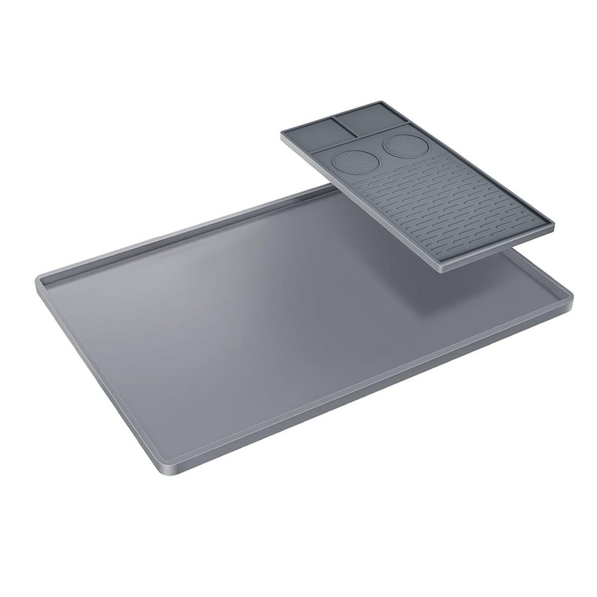 2 In 1 Silicone Countertop Protection Drain Pad Coffee Machine Dish Drying Mat - Picture 12 of 22