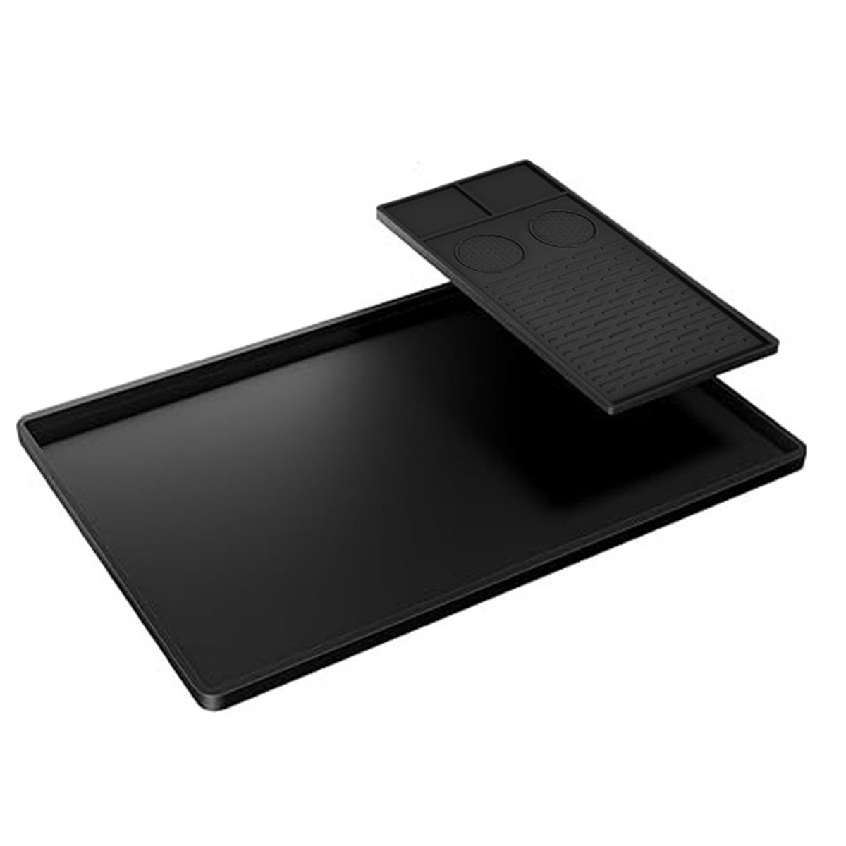 2 In 1 Silicone Countertop Protection Drain Pad Coffee Machine Dish Drying Mat - Picture 18 of 22