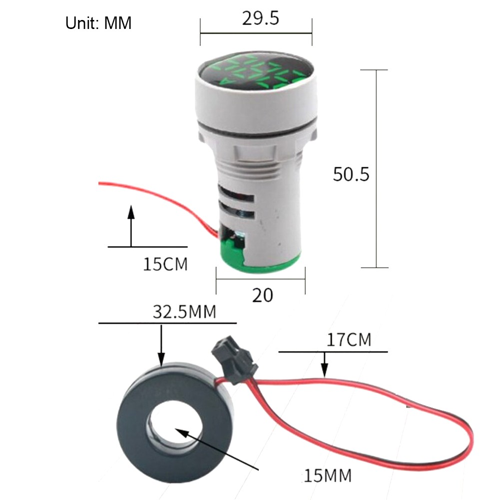 AC 380V Mini Amp Meter with 22MM Hole for Clear Display and Easy Setup - Picture 14 of 22