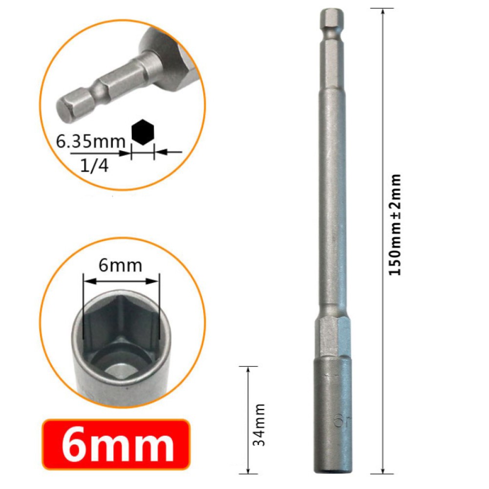 150mm Extension Bit Adapter for Hexagonal Wrench and Screwdriver Tasks - Picture 18 of 34