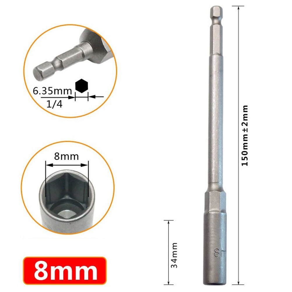 150mm Extension Bit Adapter for Hexagonal Wrench and Screwdriver Tasks - Picture 19 of 34