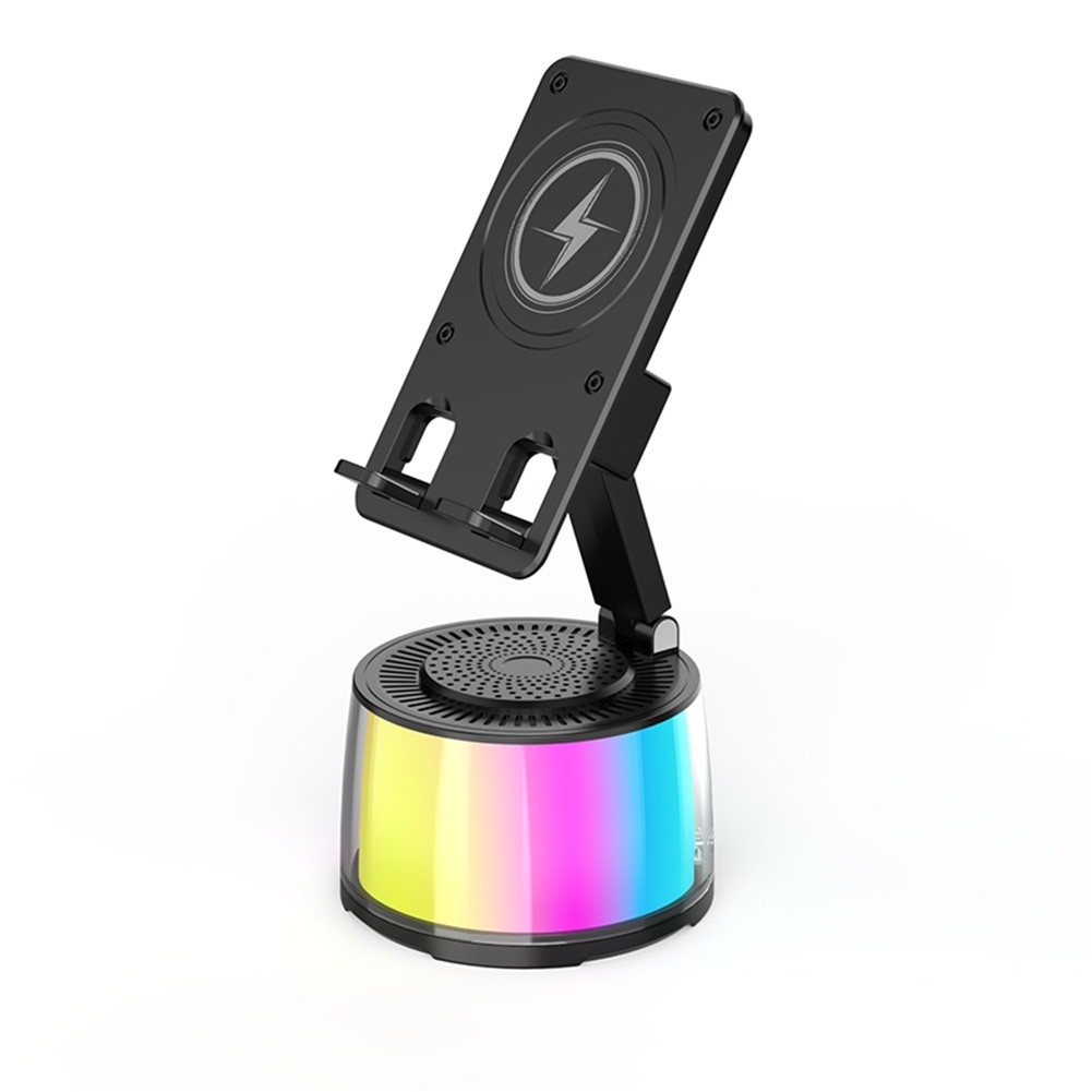 Support téléphone rechargeable avec haut-parleur sans fil et vision réglable - Photo 13 sur 14