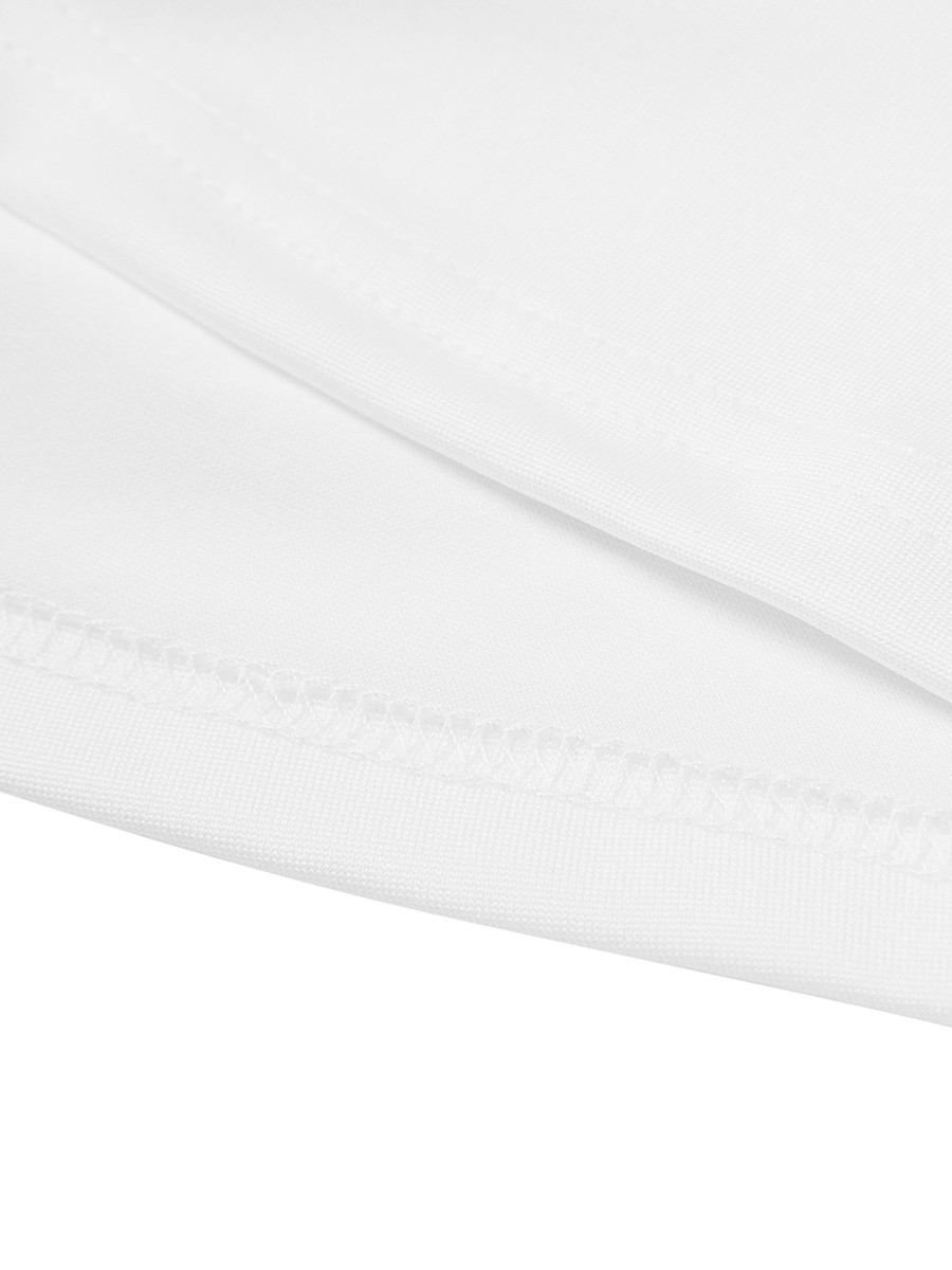 Casual Women's T Shirt White Polyester Short Sleeve Tight Fit for Everyday Use - Picture 62 of 84