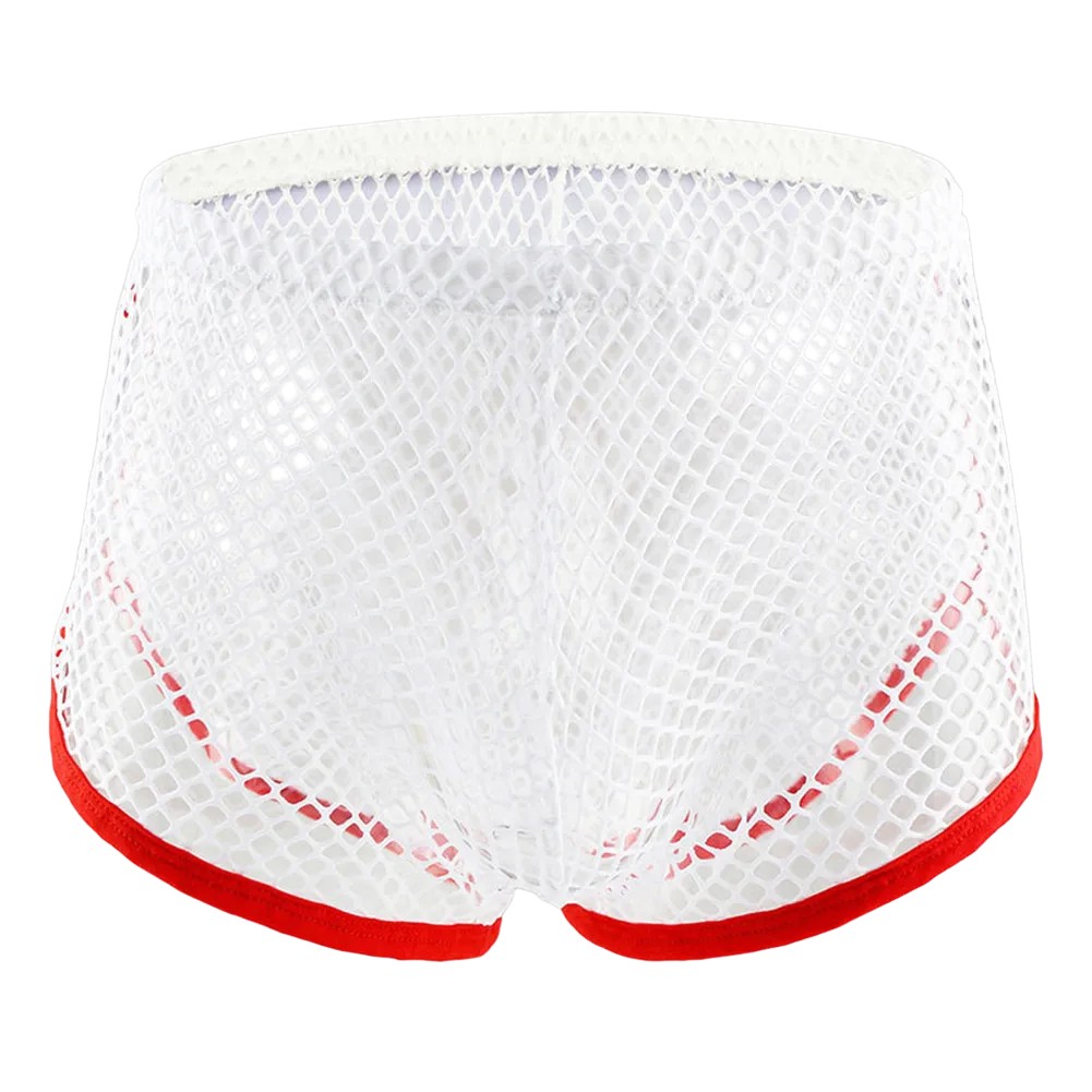 Comfortable Men's Mesh Boxers Low Waist Stretch Design for All Day Wear