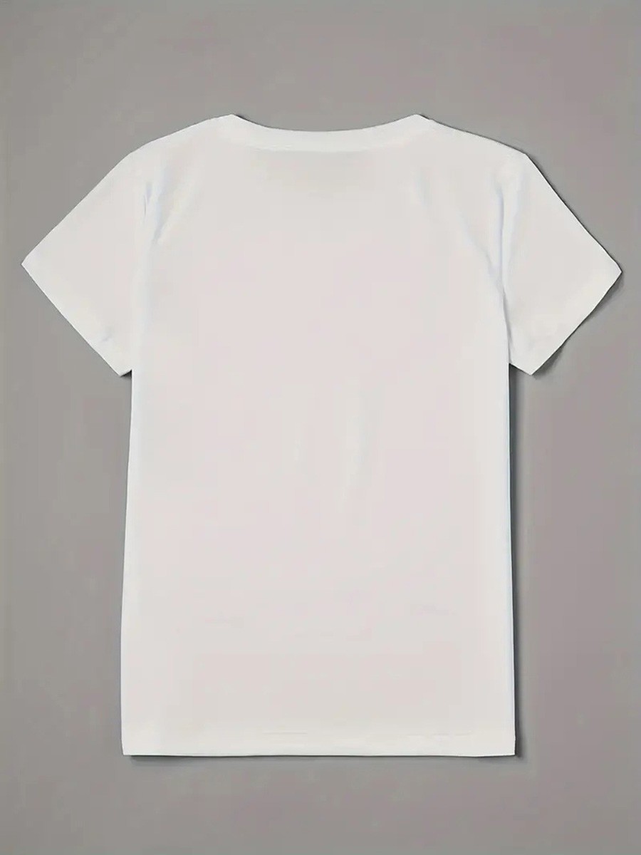 Floral Print Round Neck T Shirt for Women Perfect for Casual Occasions - Picture 21 of 41