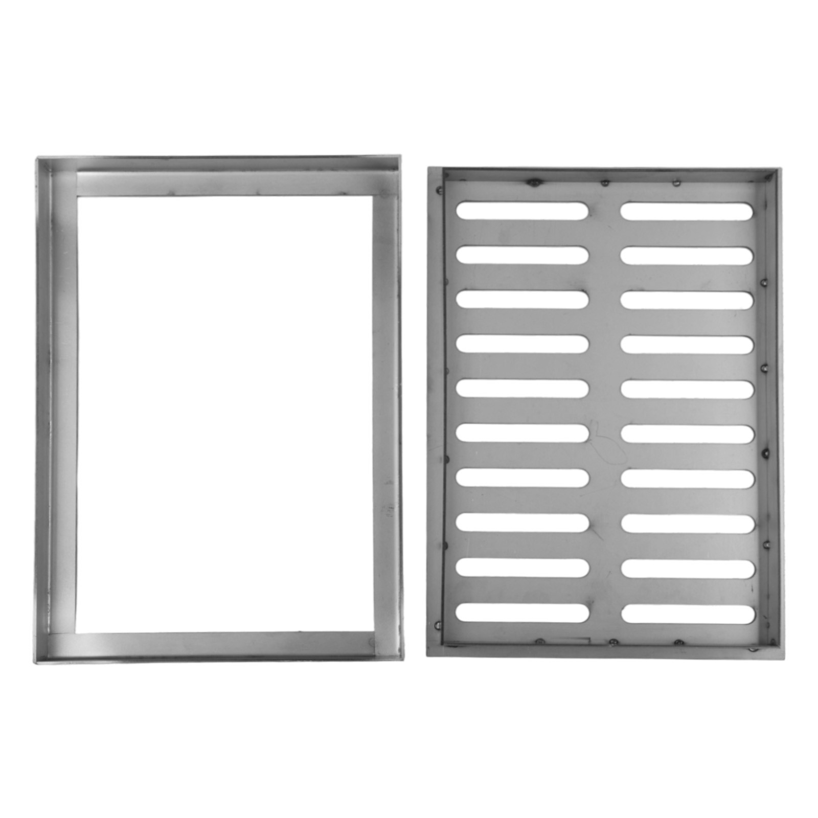Stainless Steel Drain Cover with Double Slat Design for Quick Drainage