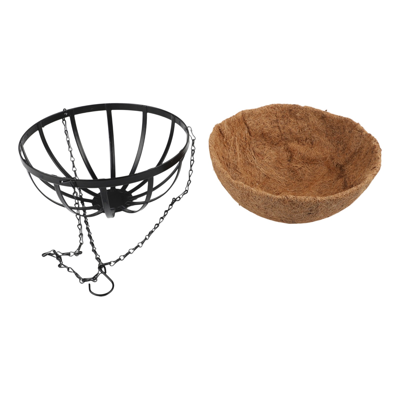 Functional Hanging Basket with Coconut Liner for Practical Home Storage