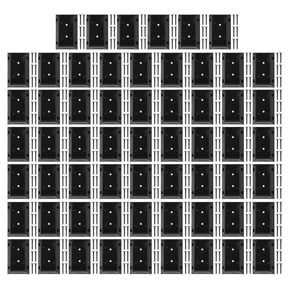Für 20 Stück Terrassen Geländer Halterung Verbinder für für 2x4 Zoll Holzpf - Picture 17 of 17