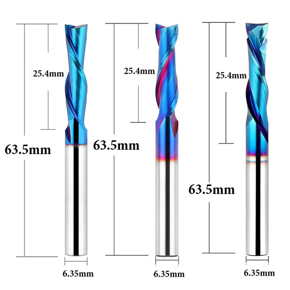 Holzbearbeitung Fräser 6 35 mm 2 Flöten UpCut DownCut für glatte Oberflächen - Bild 46 von 49