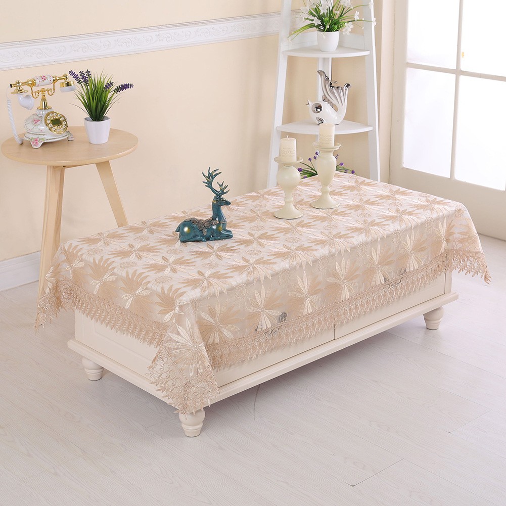 Beautiful Floral Embroidery Lace Tablecloth for Dining and Entertaining - Picture 18 of 24