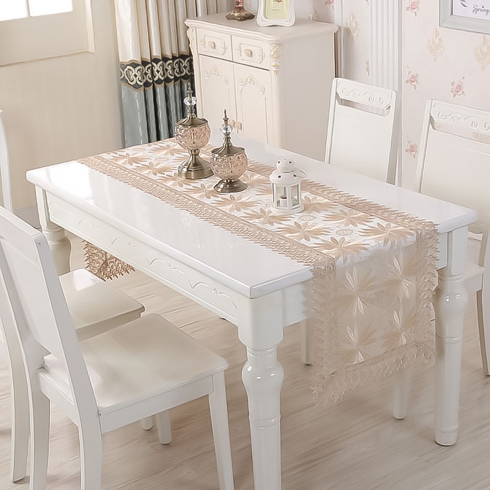 Beautiful Floral Embroidery Lace Tablecloth for Dining and Entertaining - Picture 17 of 24