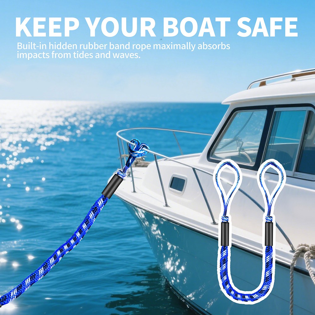 High Strength Bungee Dock Line for Safe Mooring of Boats up to 3500lbs - Picture 37 of 39