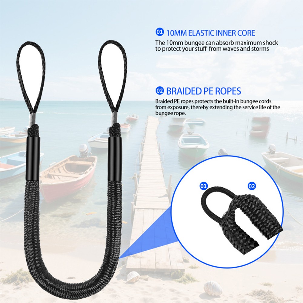 High Strength Bungee Dock Line for Safe Mooring of Boats up to 3500lbs - Picture 27 of 39