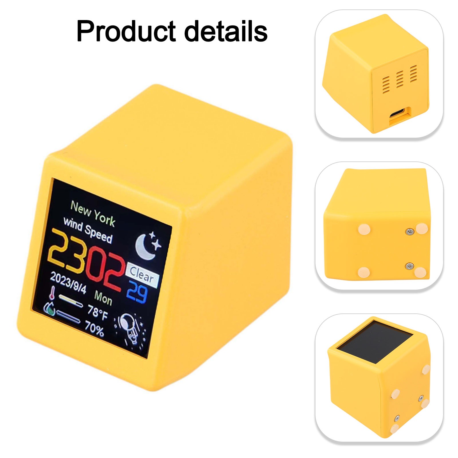 Multi Functional WiFi Weather Clock with Electronic Photo Album Feature