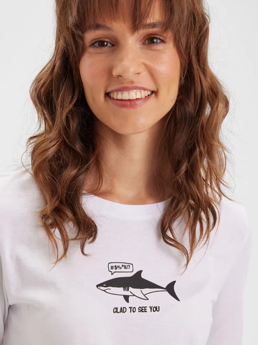 Lightweight Cotton T Shirt with Cartoon Print for Women Casual and Fashion - Picture 24 of 51