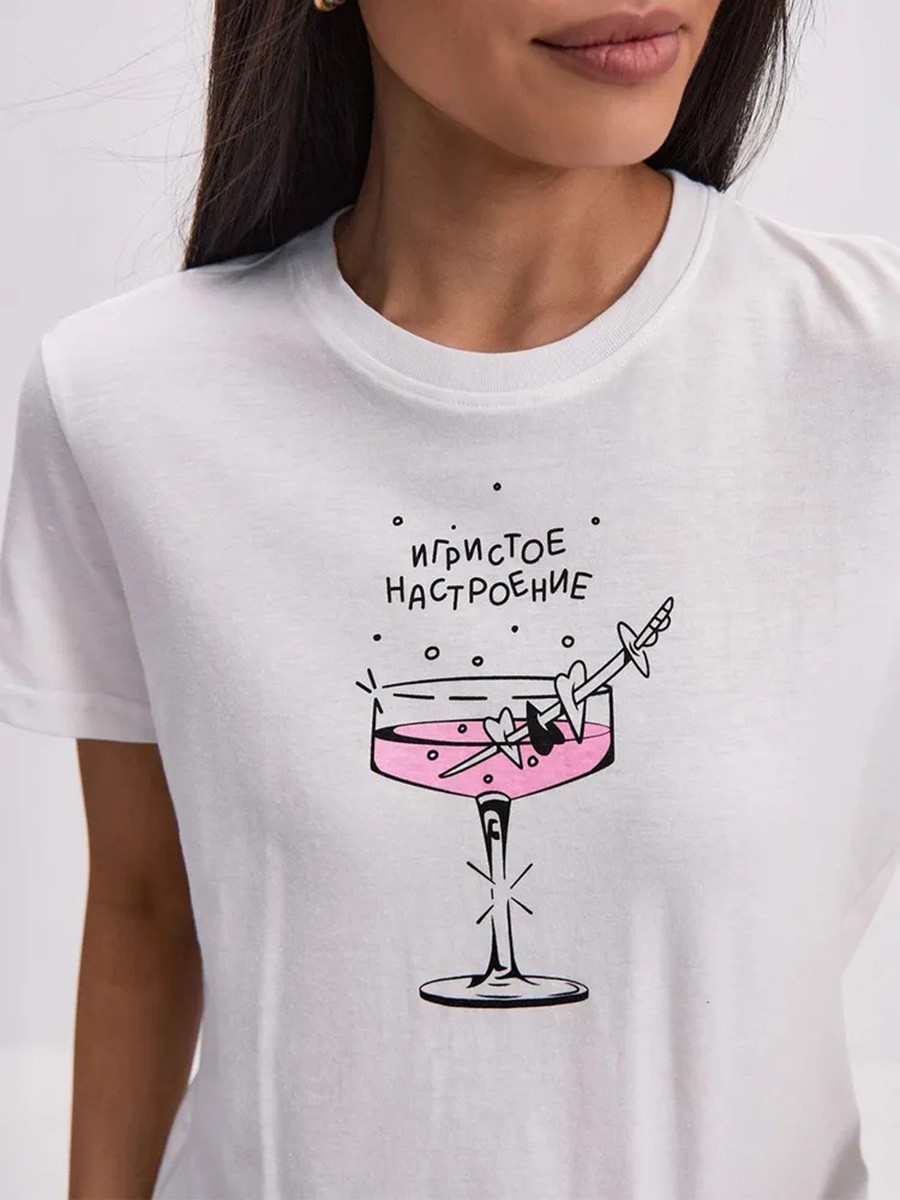 Lightweight Cotton T Shirt with Cartoon Print for Women Casual and Fashion - Picture 19 of 51