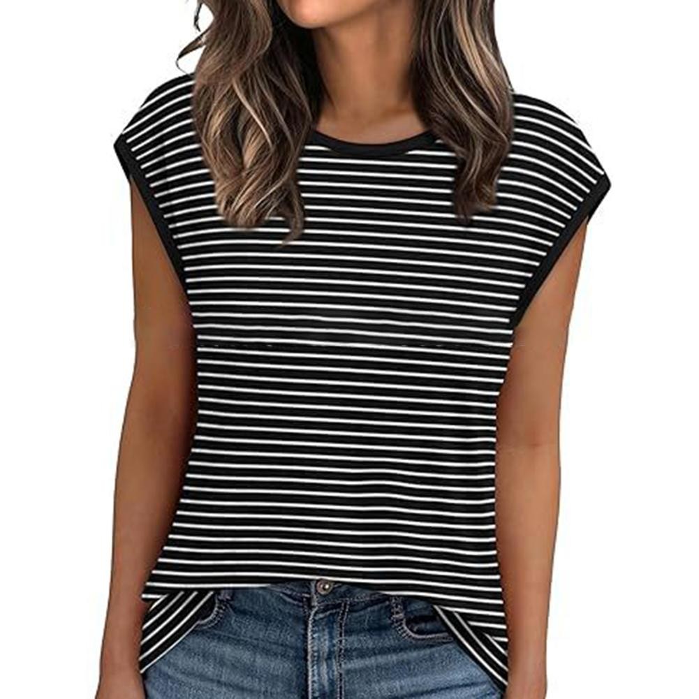 Women's Color Blocked Fashionable Casual Loose Knit Pullover Vest - Picture 26 of 32