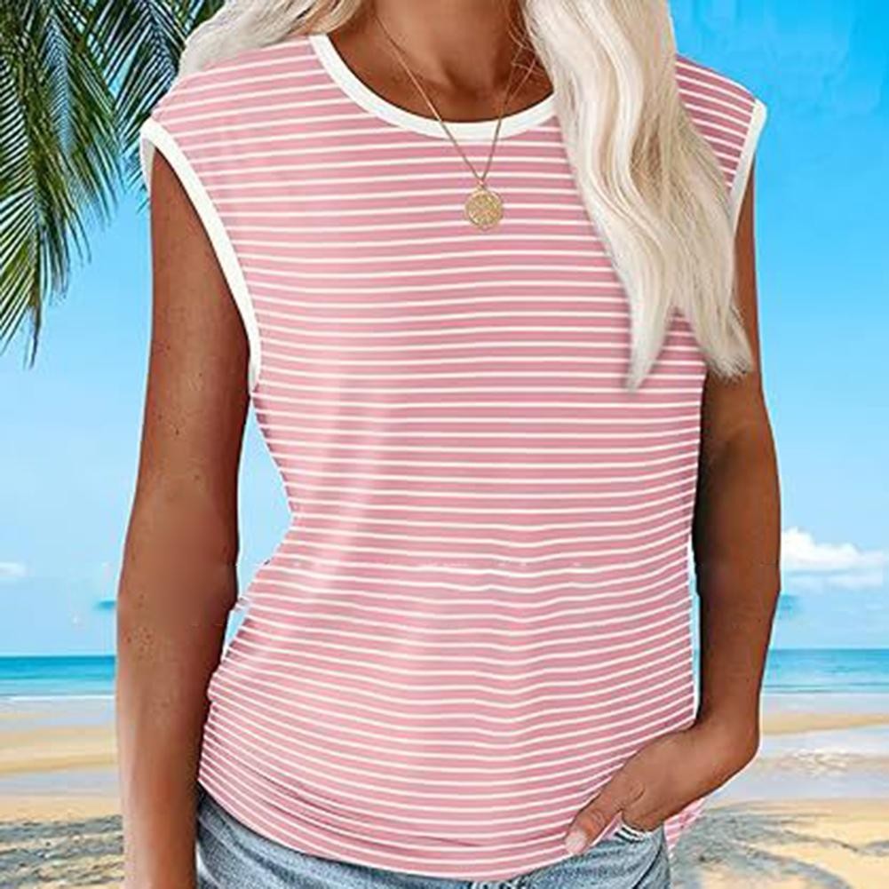 Women's Color Blocked Fashionable Casual Loose Knit Pullover Vest - Picture 29 of 32