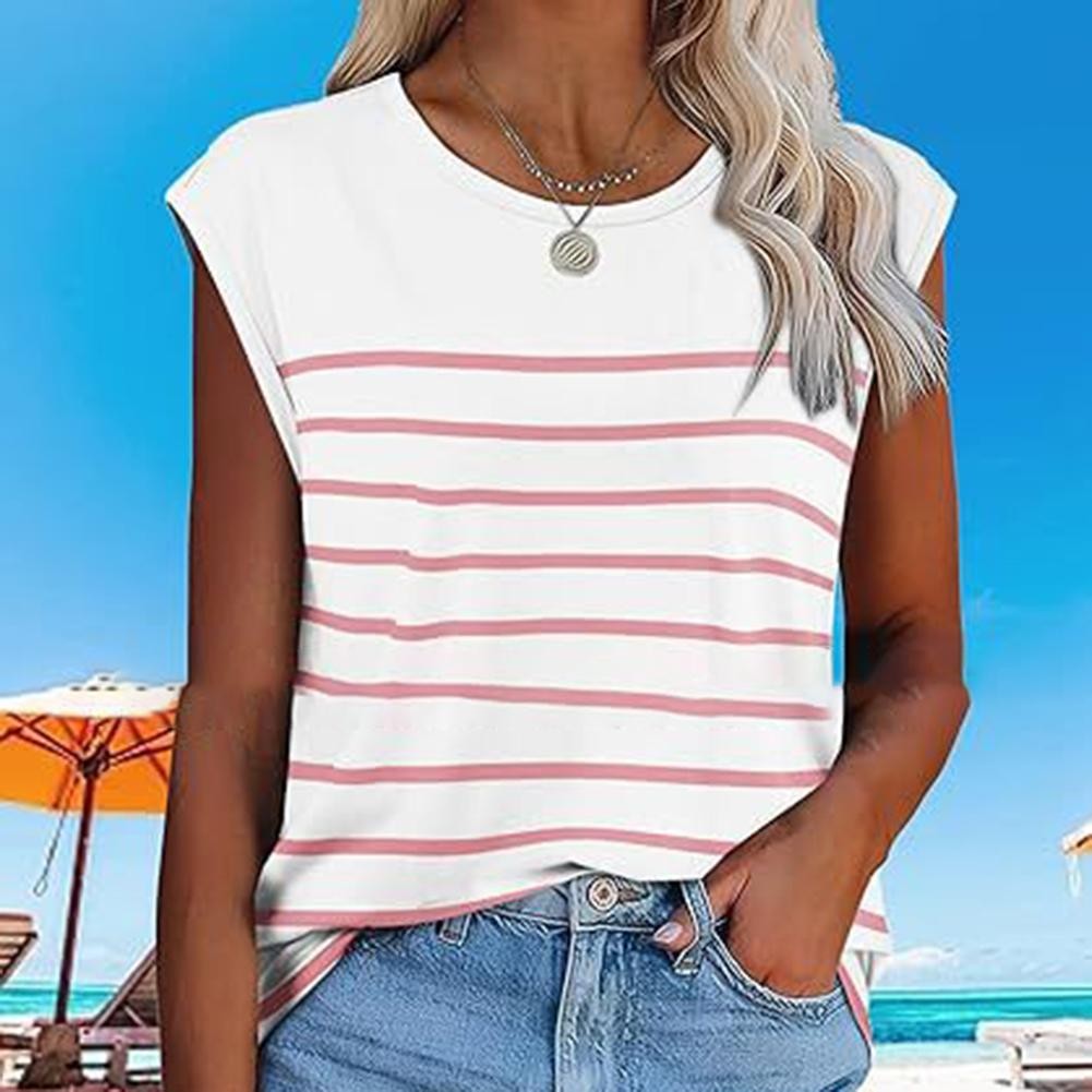 Women's Color Blocked Fashionable Casual Loose Knit Pullover Vest - Picture 32 of 32