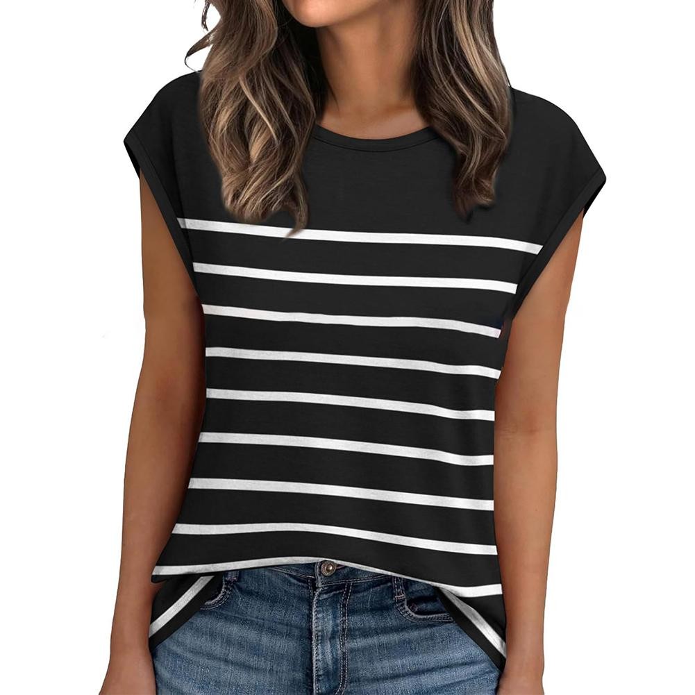Women's Color Blocked Fashionable Casual Loose Knit Pullover Vest - Picture 25 of 32