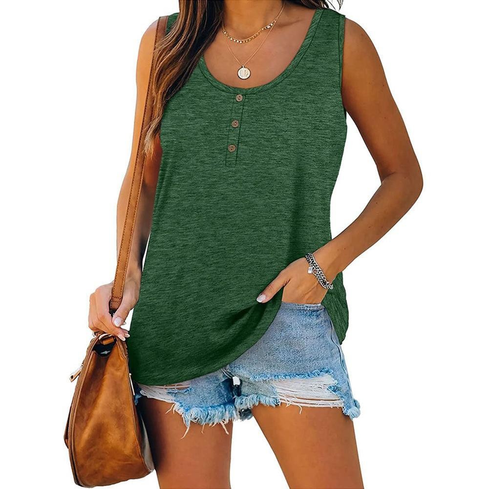 Loose Fit Round Neck Vest for Women Perfect for Vacation and Daily Use - Picture 6 of 14