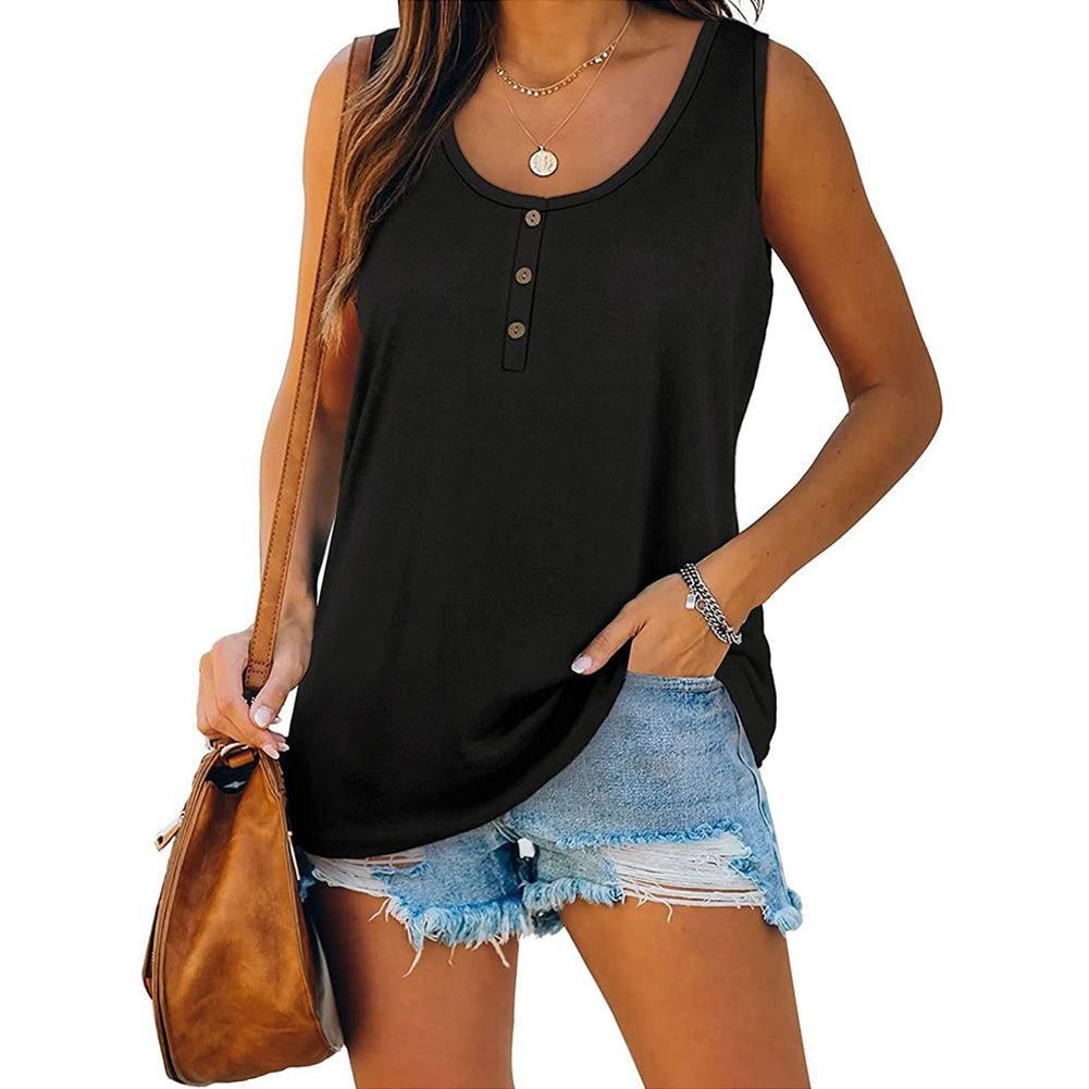 Loose Fit Round Neck Vest for Women Perfect for Vacation and Daily Use - Picture 5 of 14