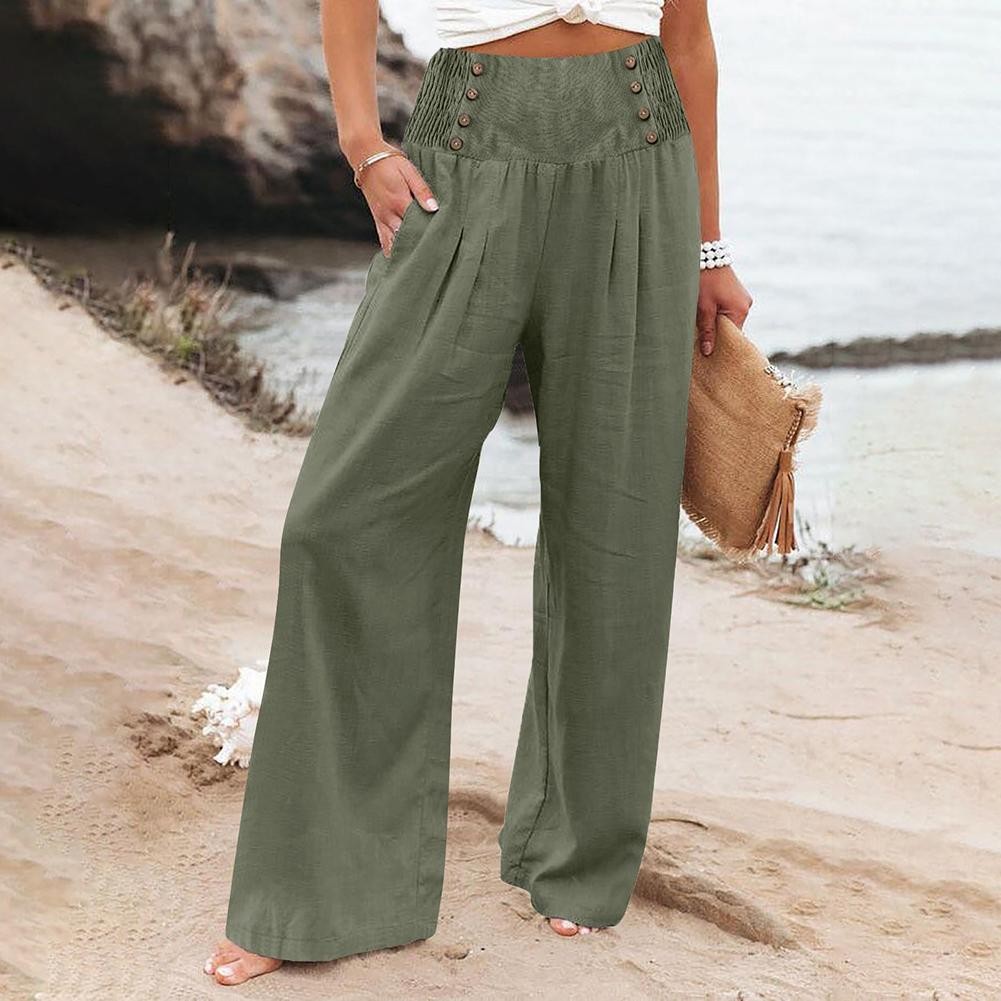 Fashionable Solid Color Casual Pants for Women for Daily and Club Activities - Picture 11 of 19