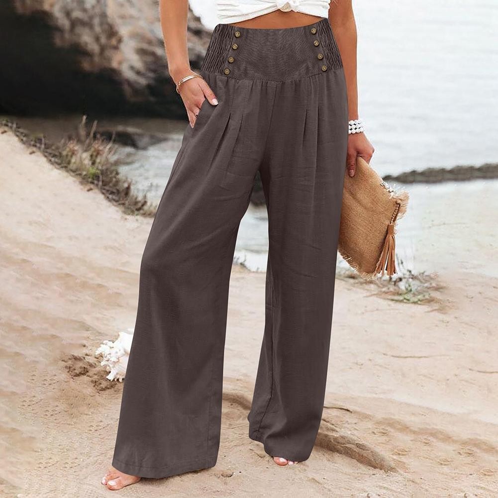 Fashionable Solid Color Casual Pants for Women for Daily and Club Activities - Picture 14 of 19