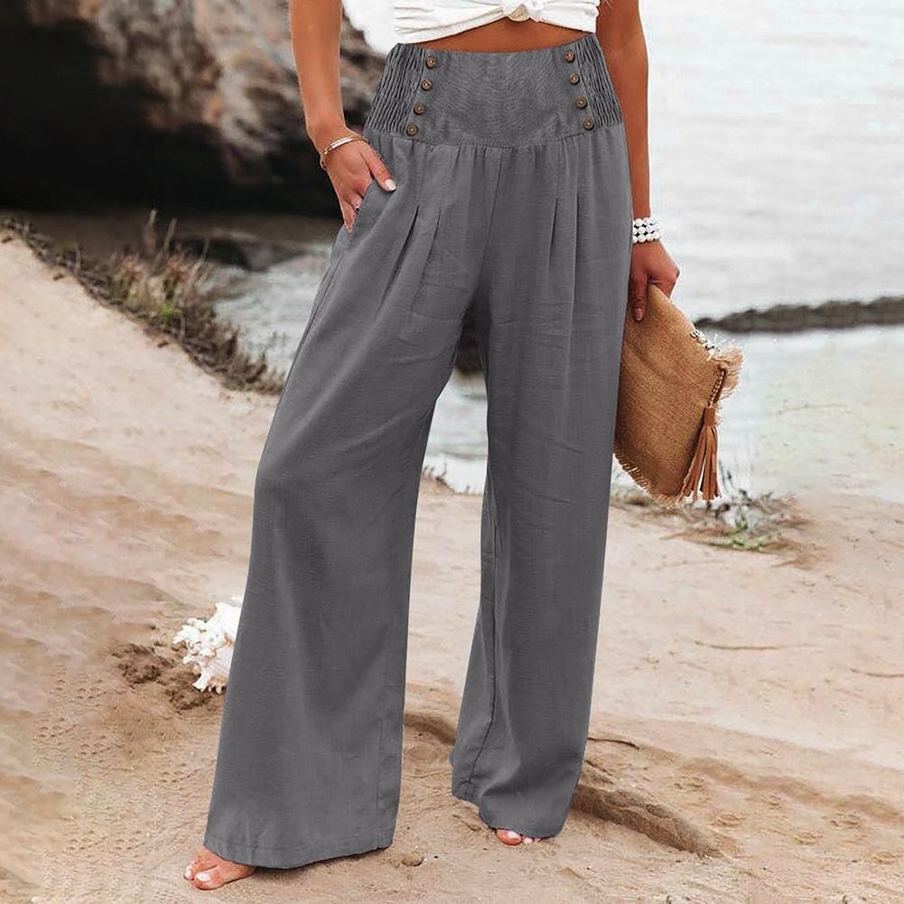 Fashionable Solid Color Casual Pants for Women for Daily and Club Activities - Picture 9 of 19