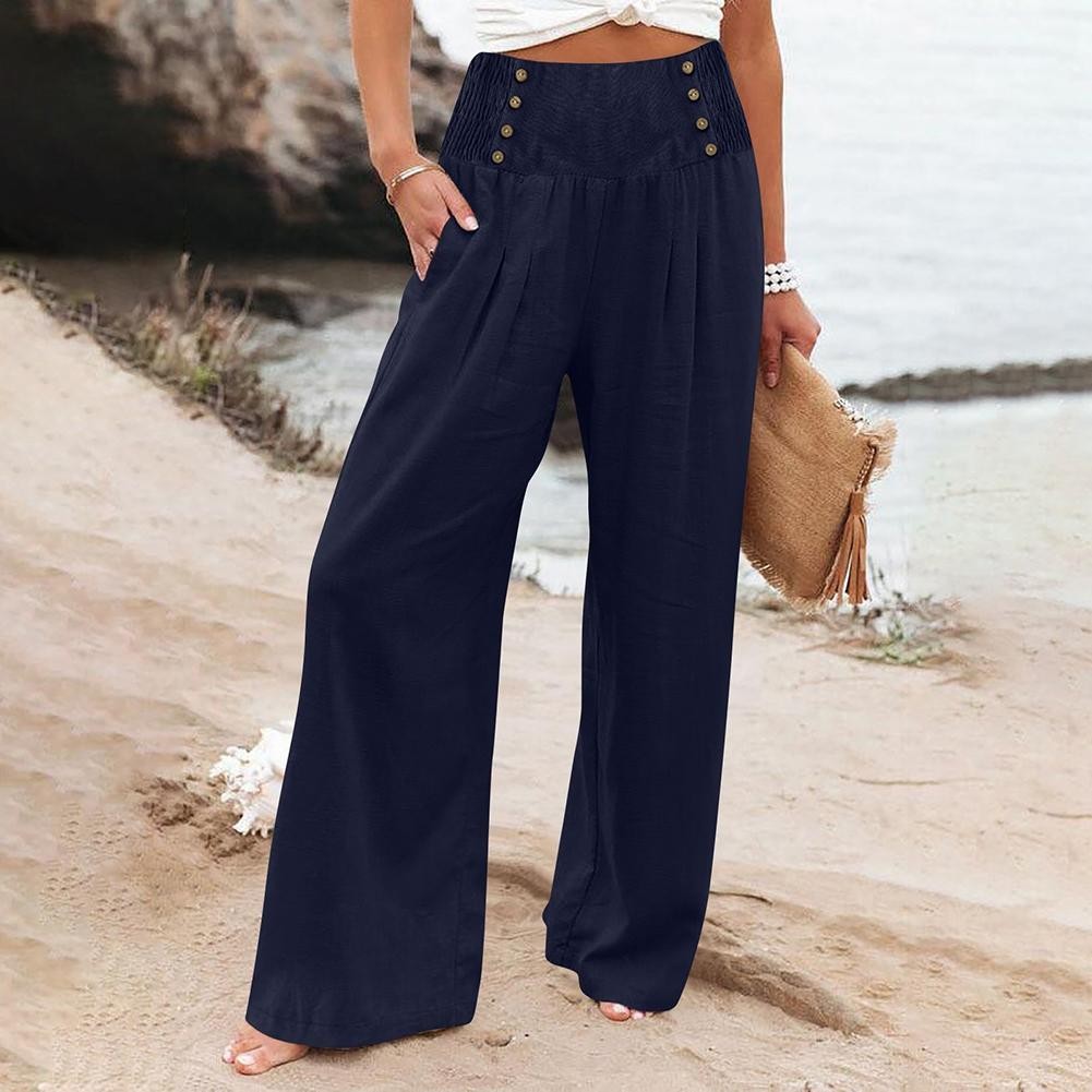 Fashionable Solid Color Casual Pants for Women for Daily and Club Activities - Picture 7 of 19