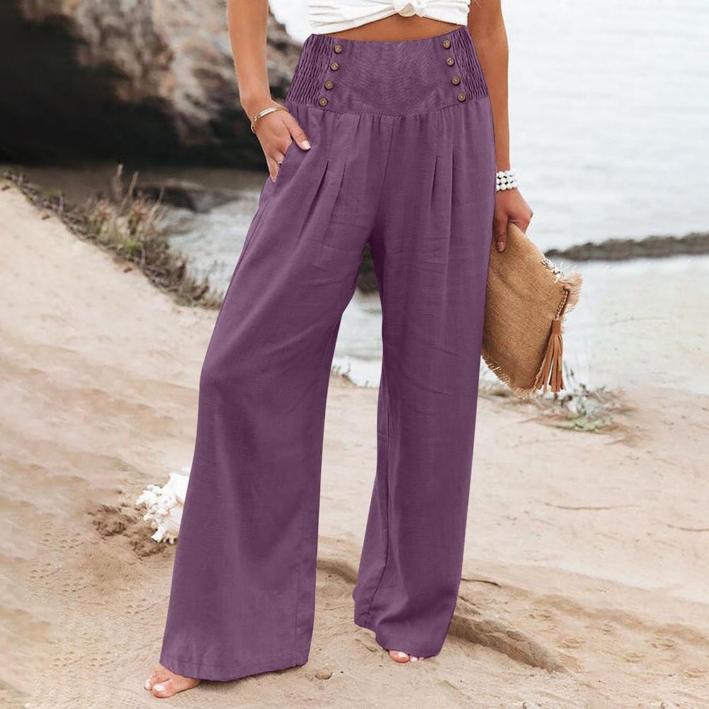 Fashionable Solid Color Casual Pants for Women for Daily and Club Activities - Picture 13 of 19
