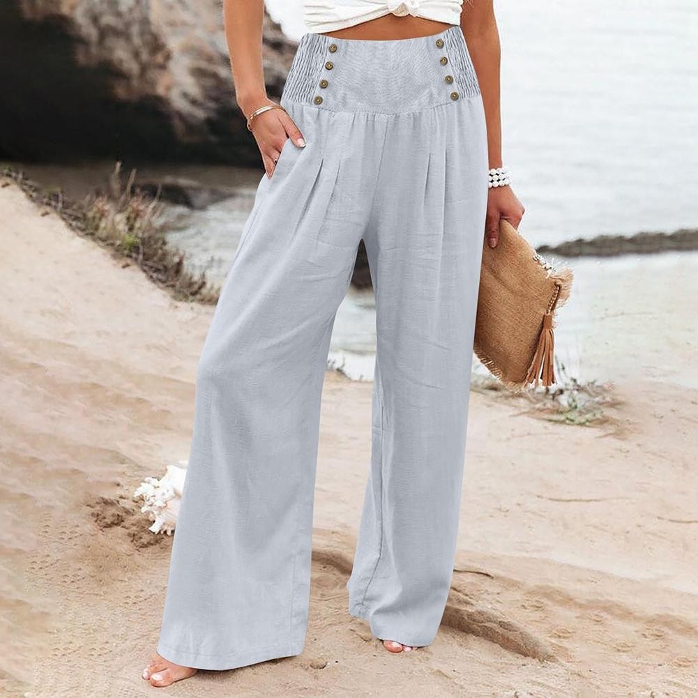 Fashionable Solid Color Casual Pants for Women for Daily and Club Activities - Picture 18 of 19