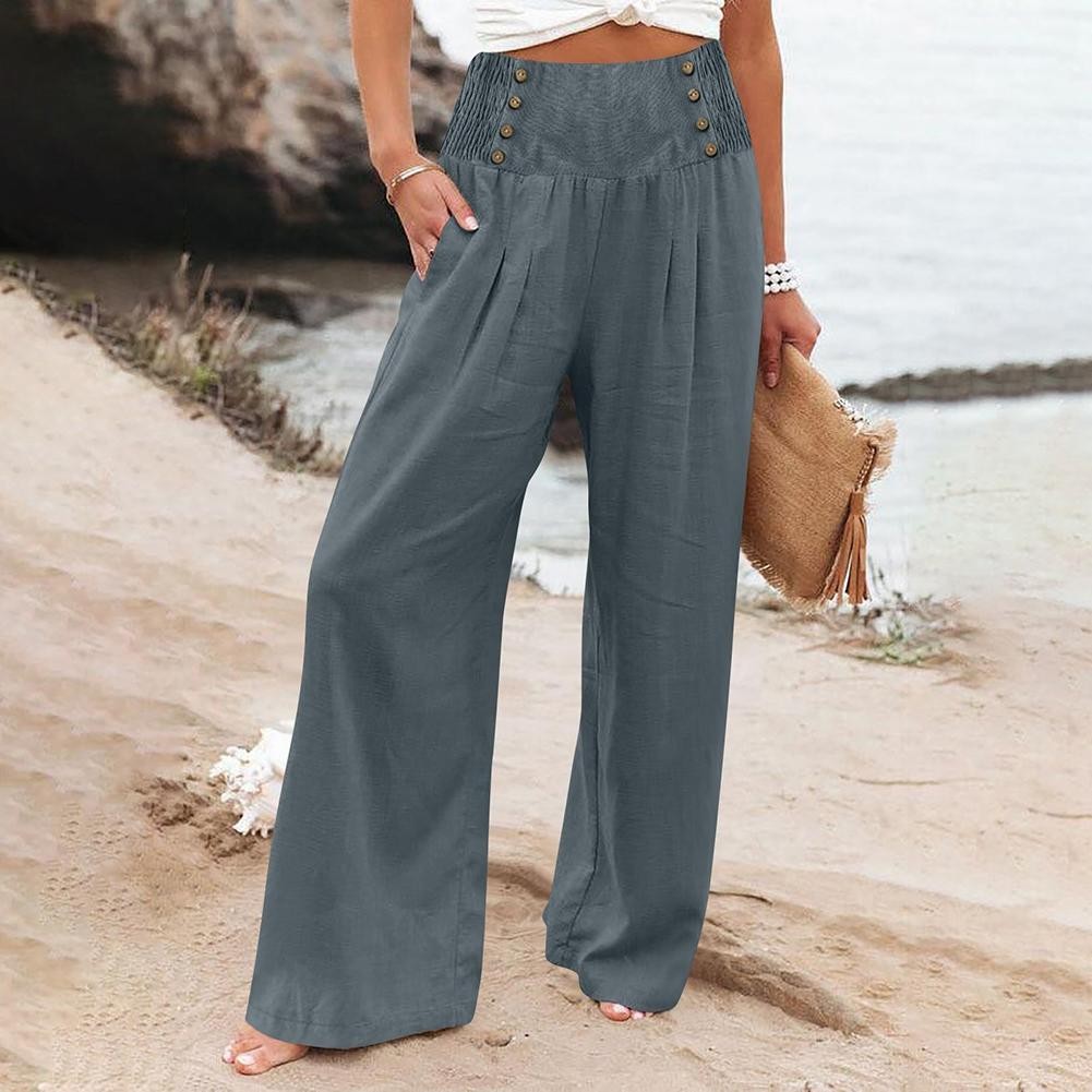 Fashionable Solid Color Casual Pants for Women for Daily and Club Activities - Picture 10 of 19