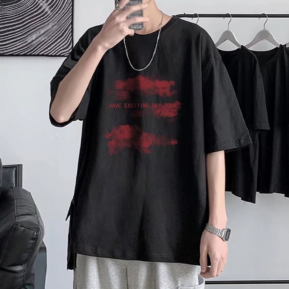 Breathable Mens T Shirt with Print Casual Short Sleeve for Summer Styles - Picture 15 of 20