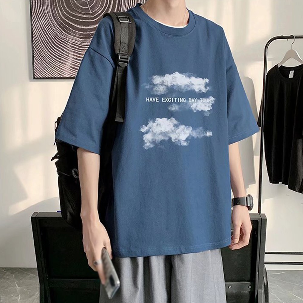 Breathable Mens T Shirt with Print Casual Short Sleeve for Summer Styles - Picture 19 of 20