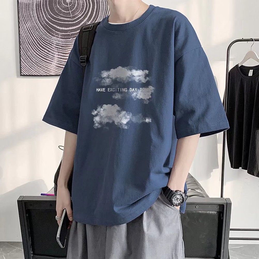 Breathable Mens T Shirt with Print Casual Short Sleeve for Summer Styles - Picture 17 of 20