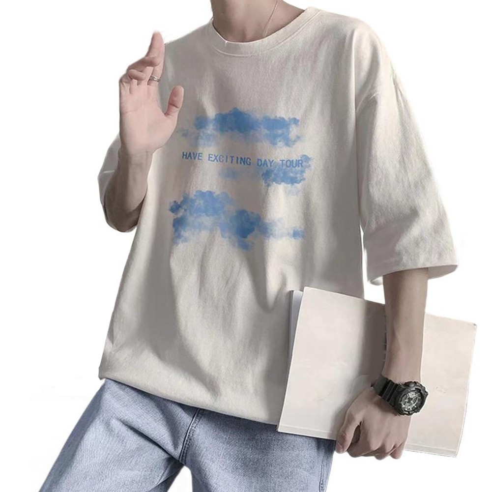 Breathable Mens T Shirt with Print Casual Short Sleeve for Summer Styles - Picture 12 of 20