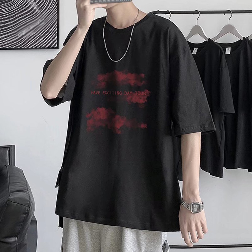 Breathable Mens T Shirt with Print Casual Short Sleeve for Summer Styles - Picture 13 of 20