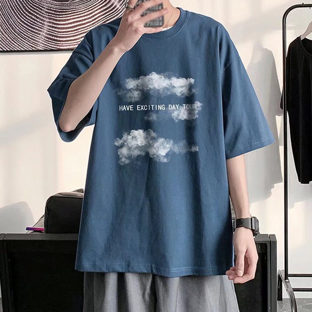 Breathable Mens T Shirt with Print Casual Short Sleeve for Summer Styles - Picture 20 of 20
