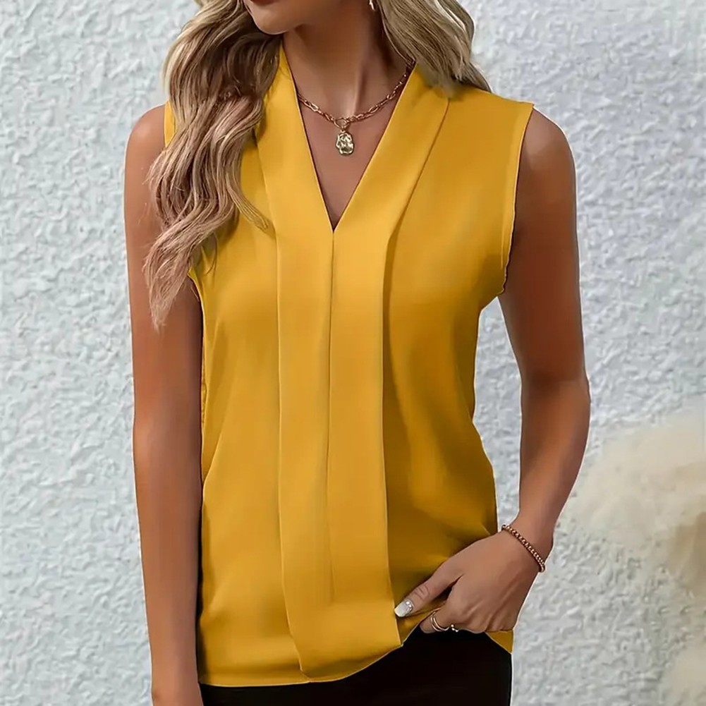 Light and Breathable V Neck Vest for Women Ideal for Spring and Summer Outings - Picture 44 of 84